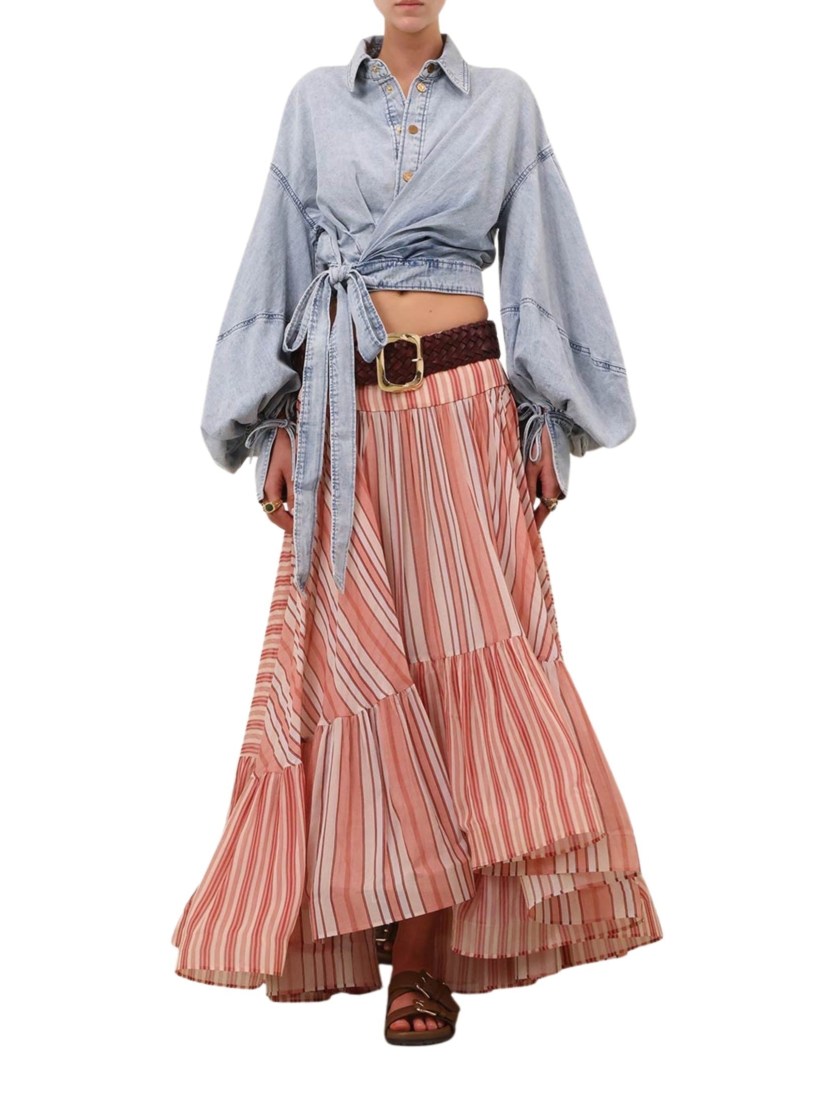Rebellion bohemian midi skirt