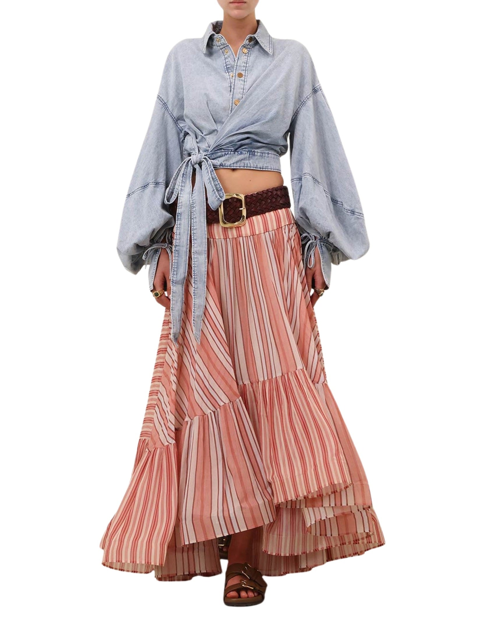Rebellion bohemian midi skirt
