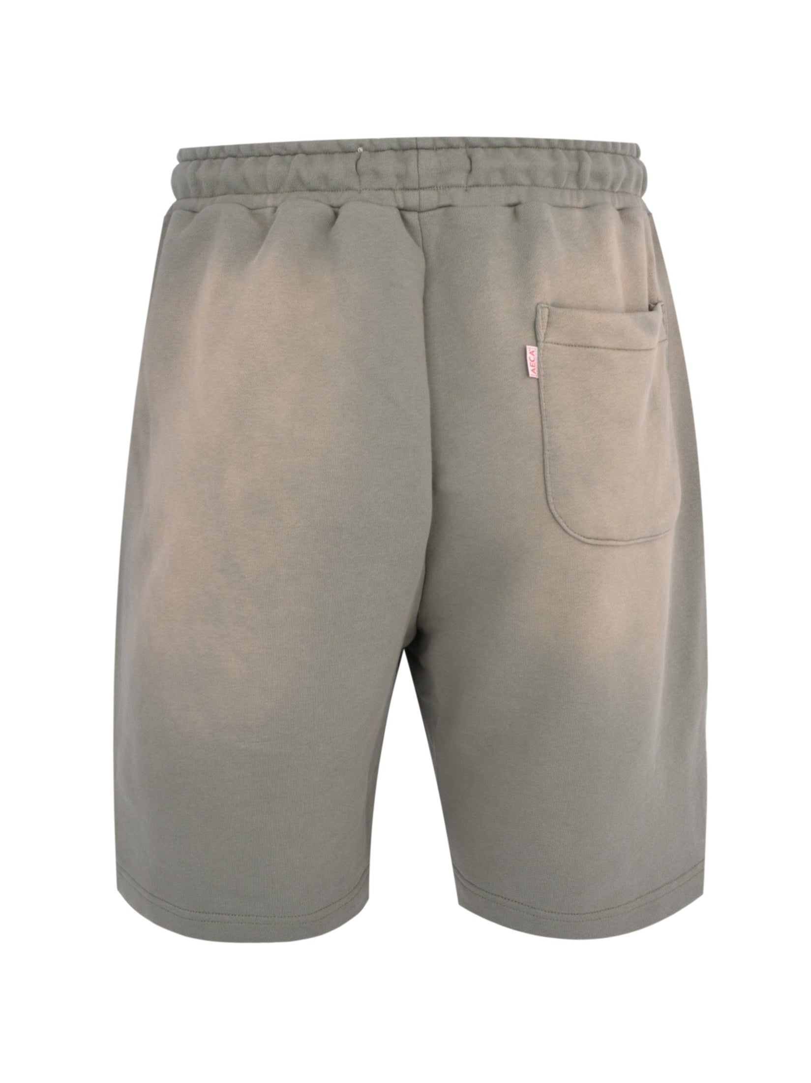 Washed cut-off hem sweat shorts