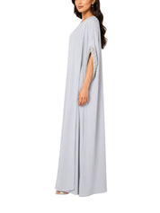 Hand embroiderd 3d flower cape jumpsuit