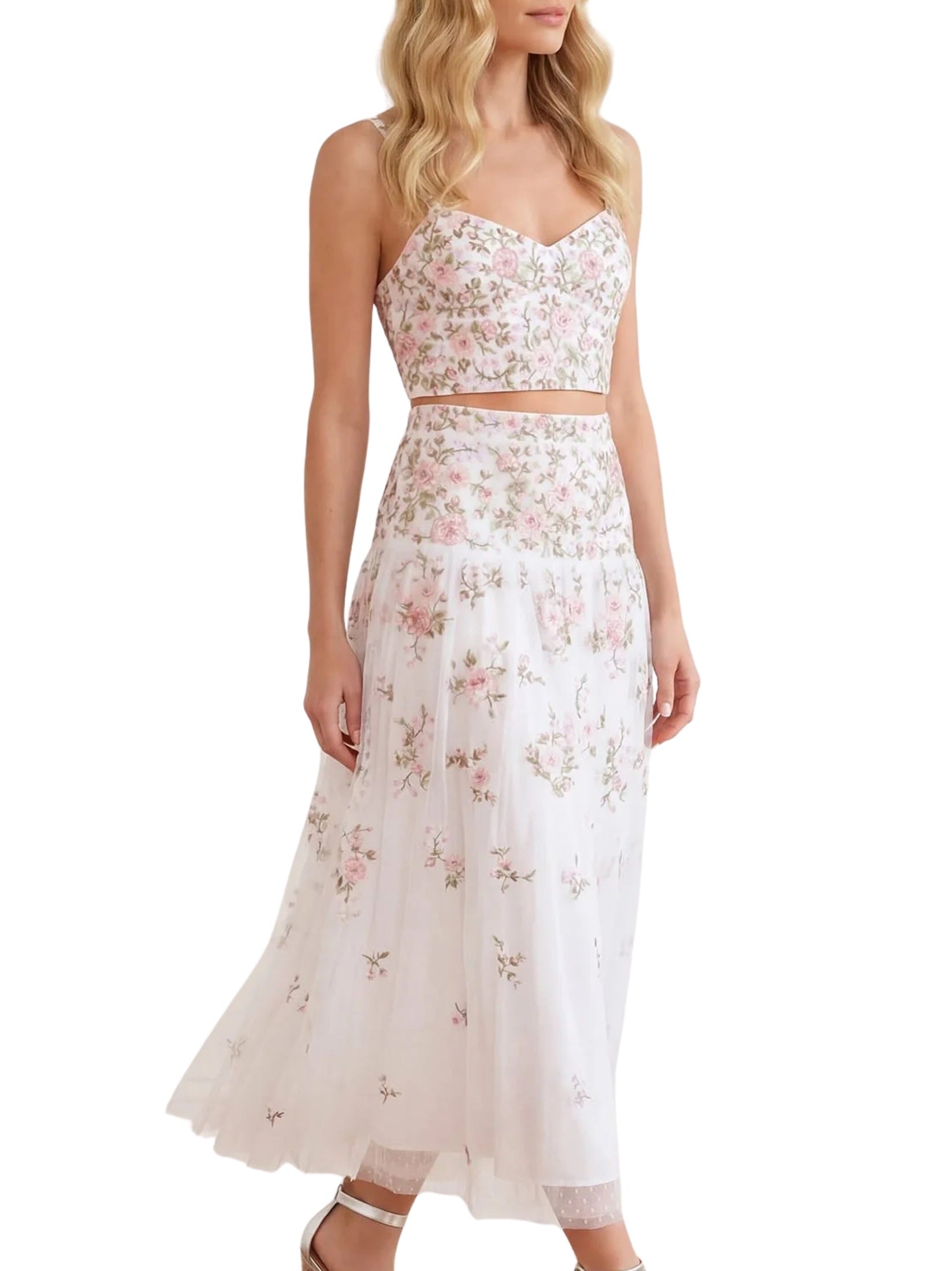 Eden rose ankle skirt