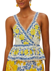 ZULI OFF-WHITE BLOUSE SLEEVELESS