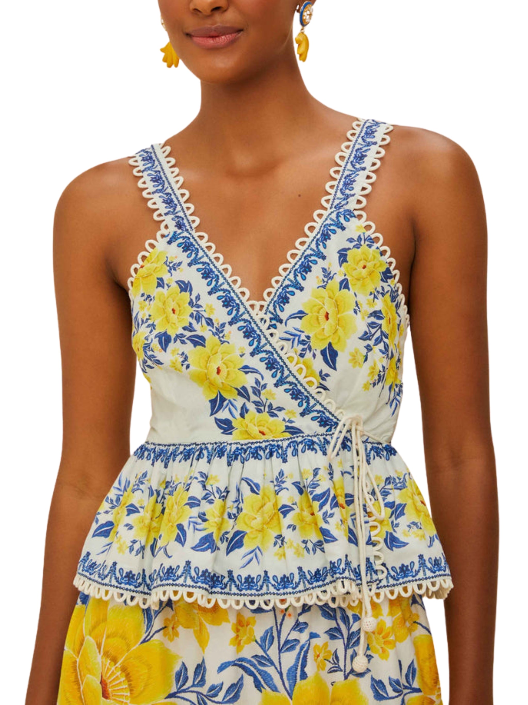 ZULI OFF-WHITE BLOUSE SLEEVELESS