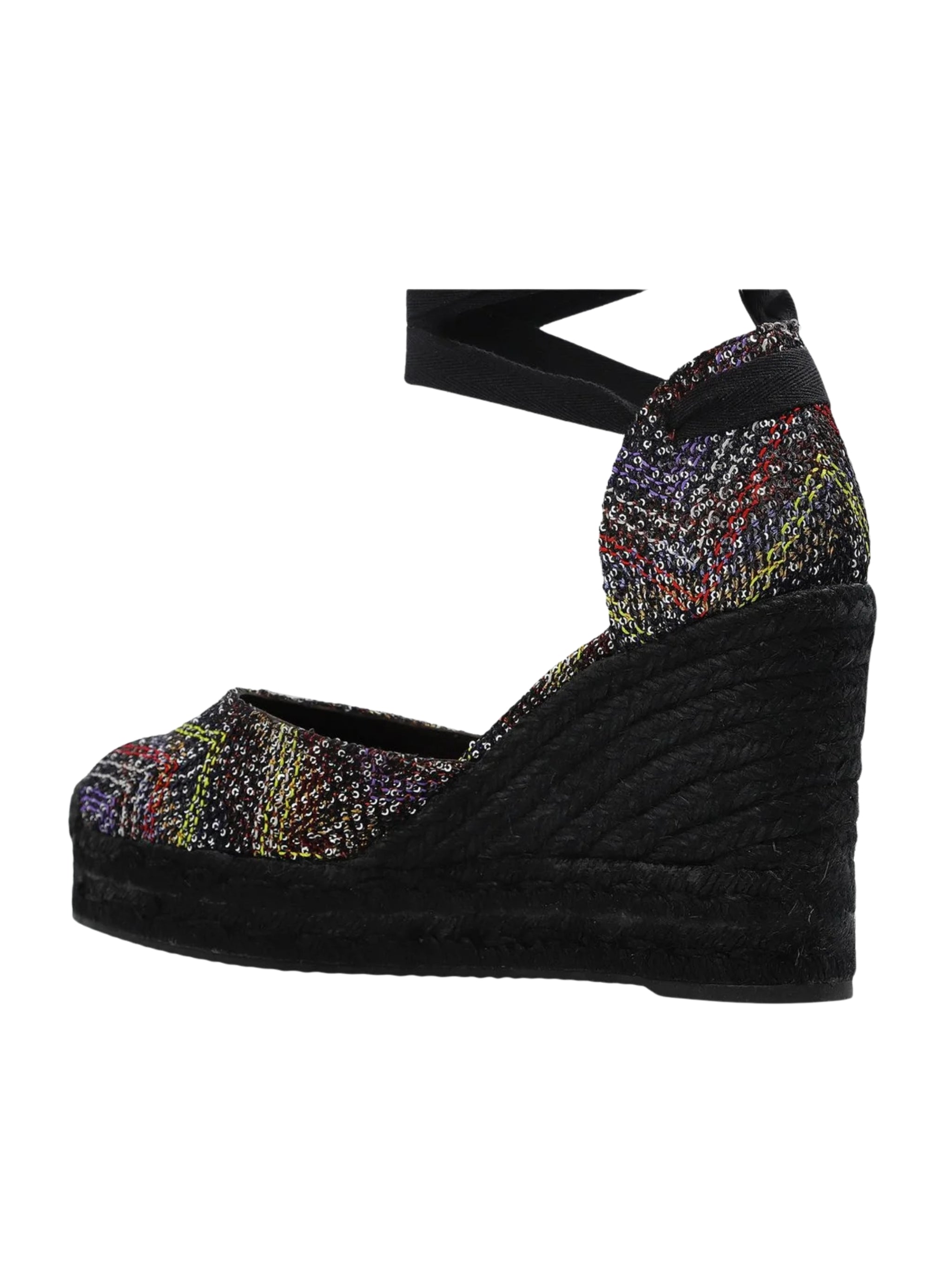 Eva 80 Caperdoni Sequin-Embellished Espadrilles