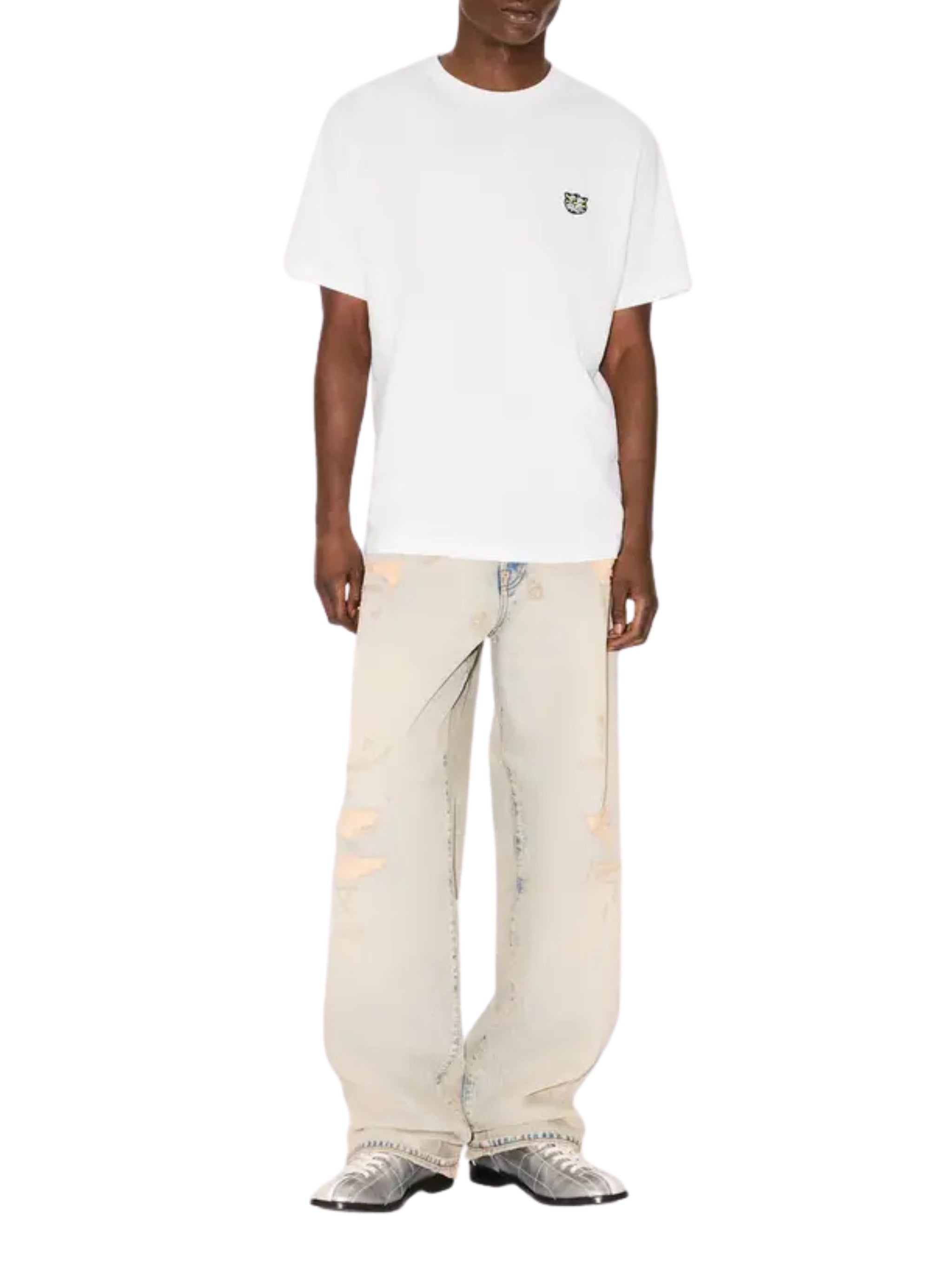 'kenzo wild tiger' embroidered t-shirt in cotton