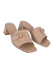Mule calf & patent l nude