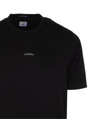 Metropolis series mercerized jersey short sleeve chest logo t-shirt