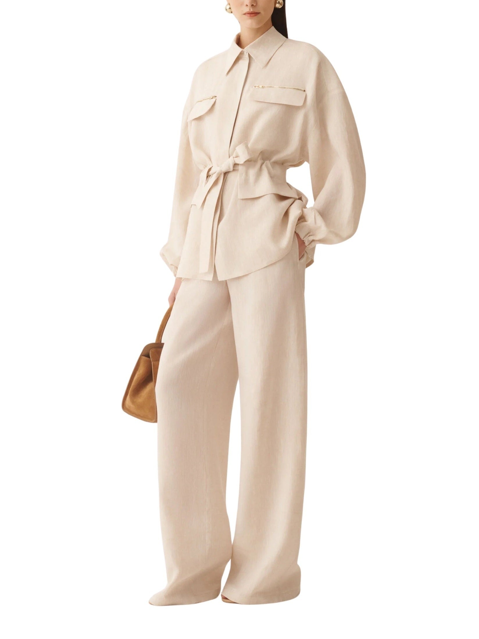 Linen canvas field safari jacket