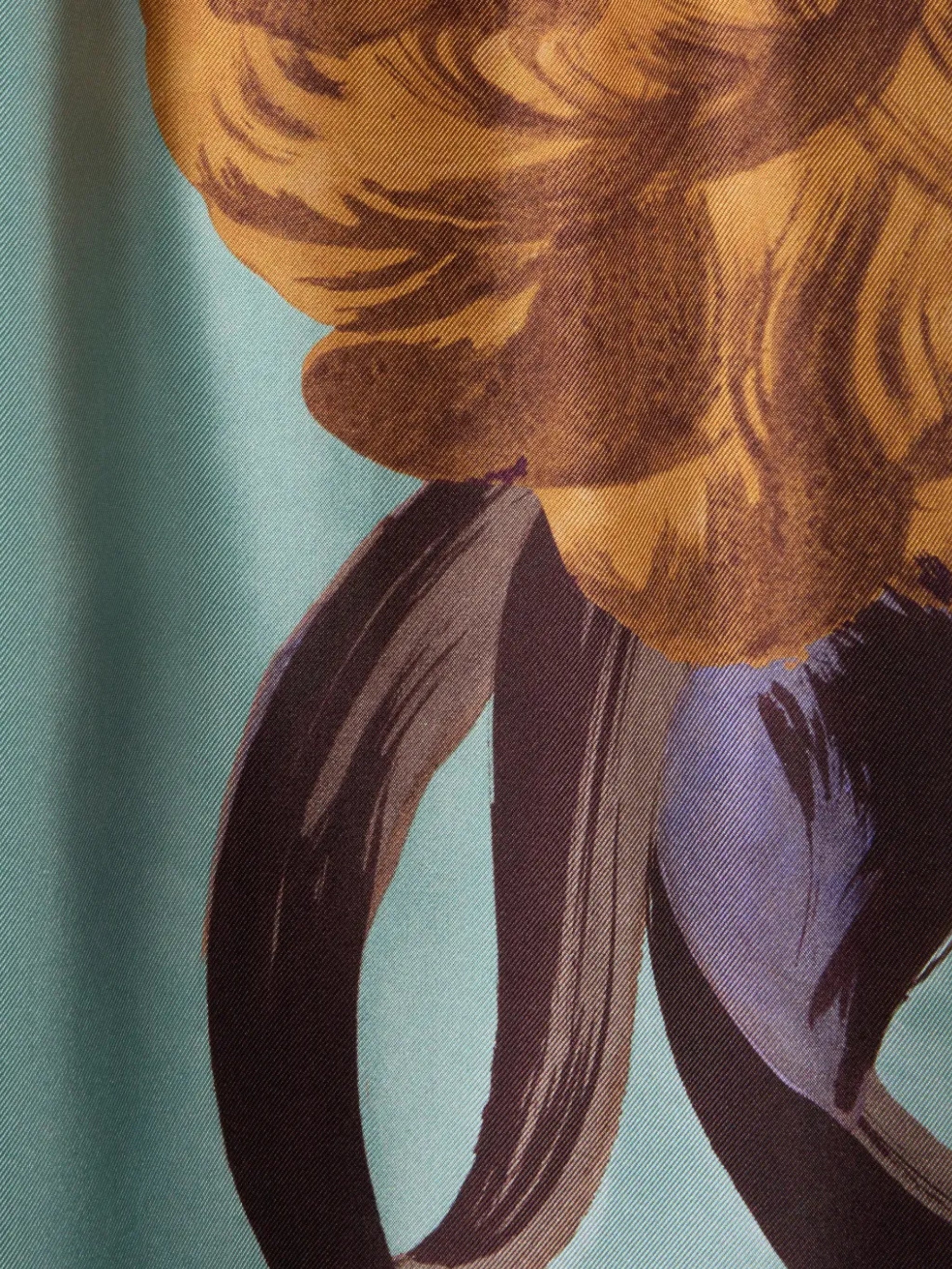 Palazzo Pants Peony Placée Light Blue In Silk Twill