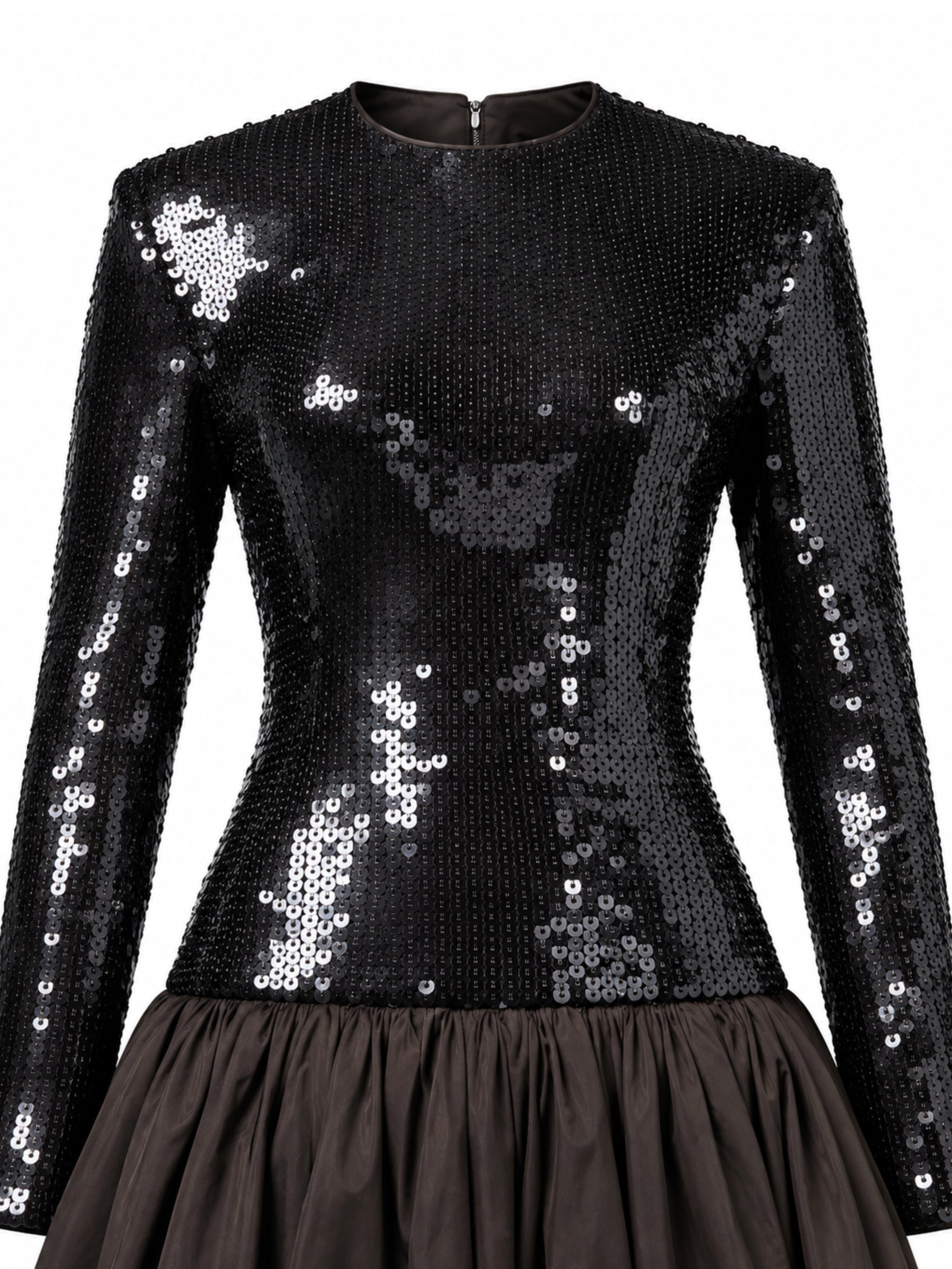 Sequins maxi bubble dress