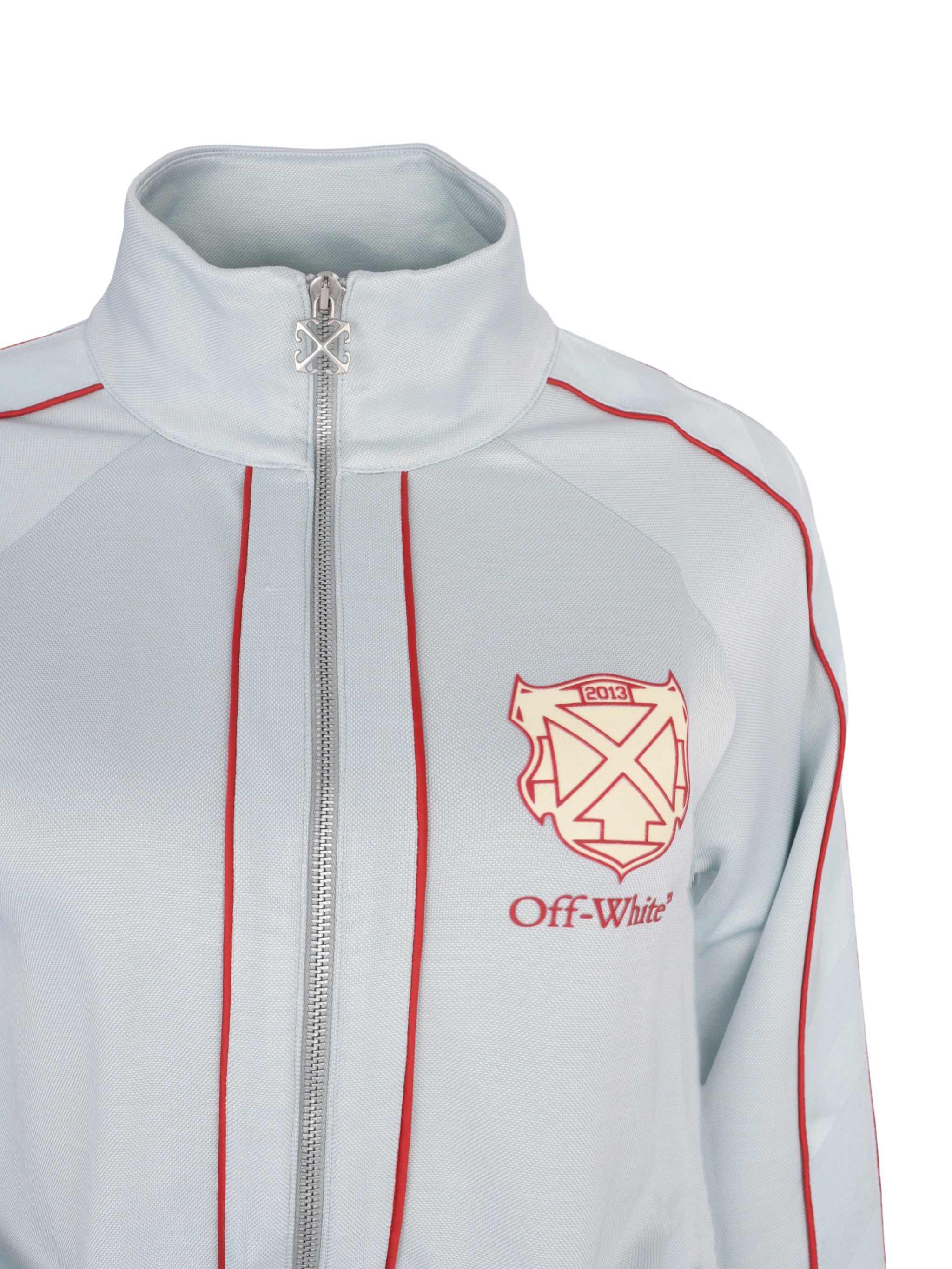 Fluid track sporty jacket misty blue lemon icing