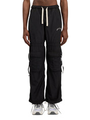 Curved logo draws cargo pants