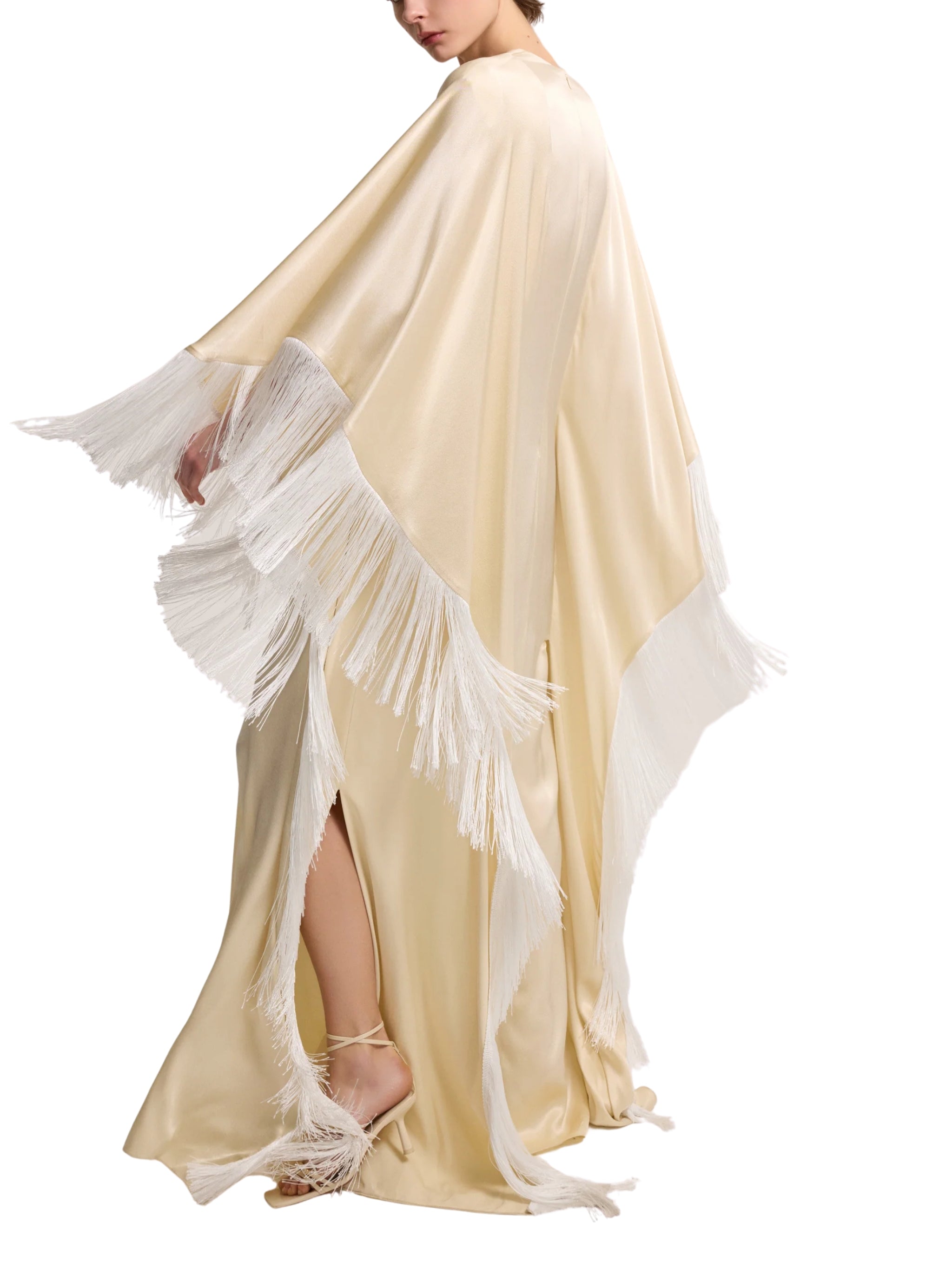 LONG DRESS WITH TASSEL DETAIL