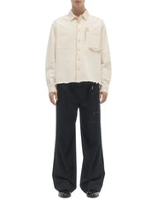 Sleazer cropped overshirt beige