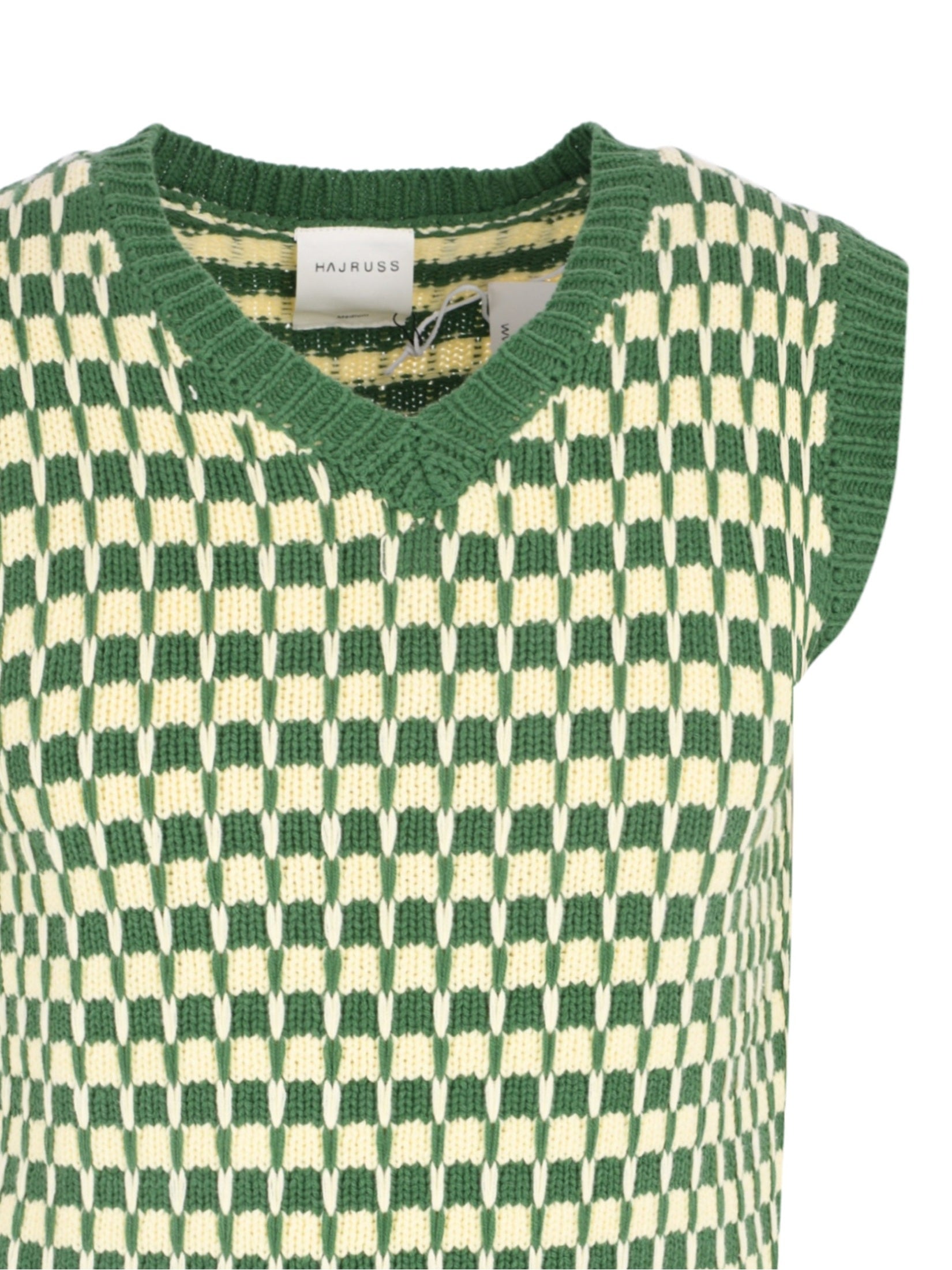 Knitted green vest