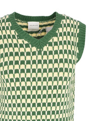 KNITTED GREEN VEST