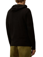 Knitwear hooded in soft cotton stretch
