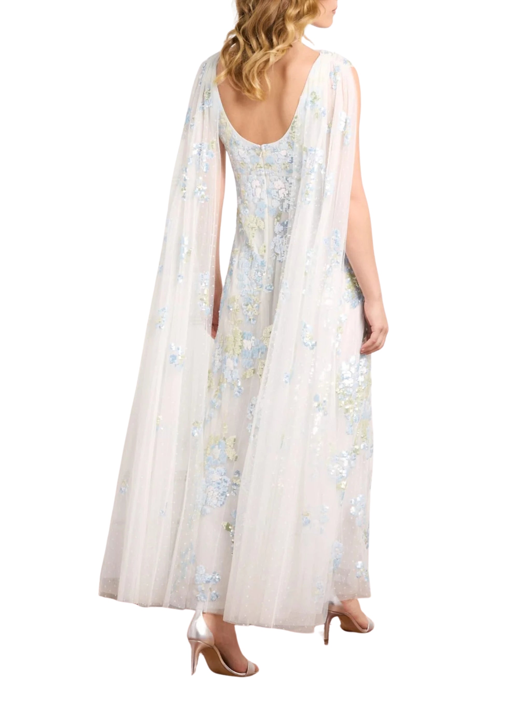 Wisteria sequin ankle gown