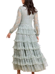 BLOSSOM LACE ANKLE GOWN