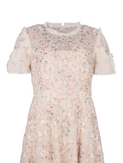 Floral waltz ankle gown
