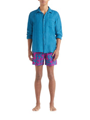 Men Linen Shirt Solid