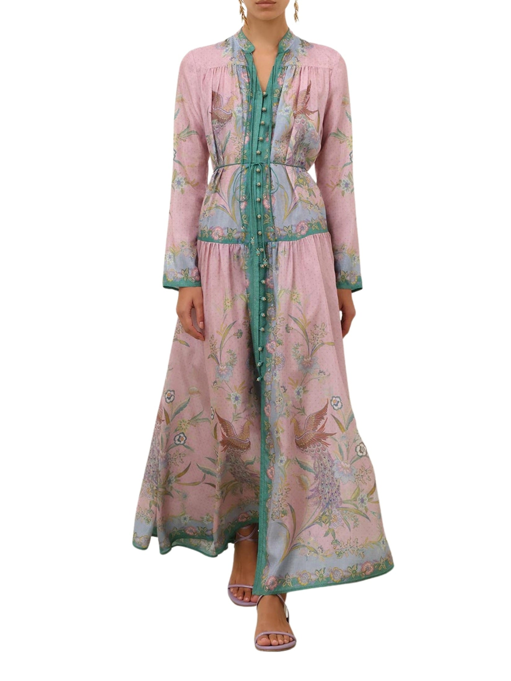 Indra long sleeve maxi dress