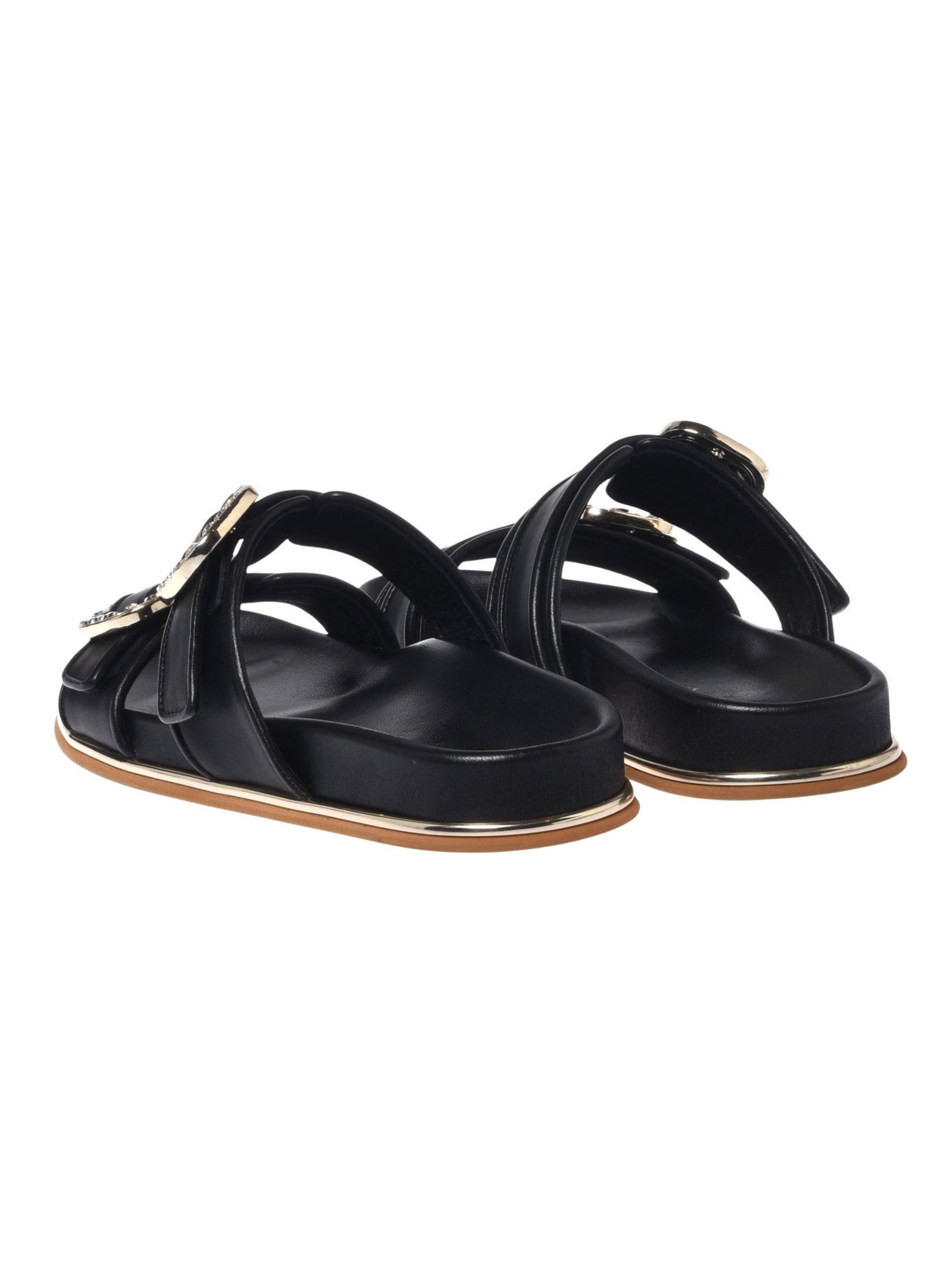 Mule leather calfskin black