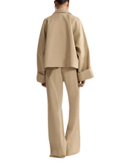 Organic Cotton Oversized Short Parka