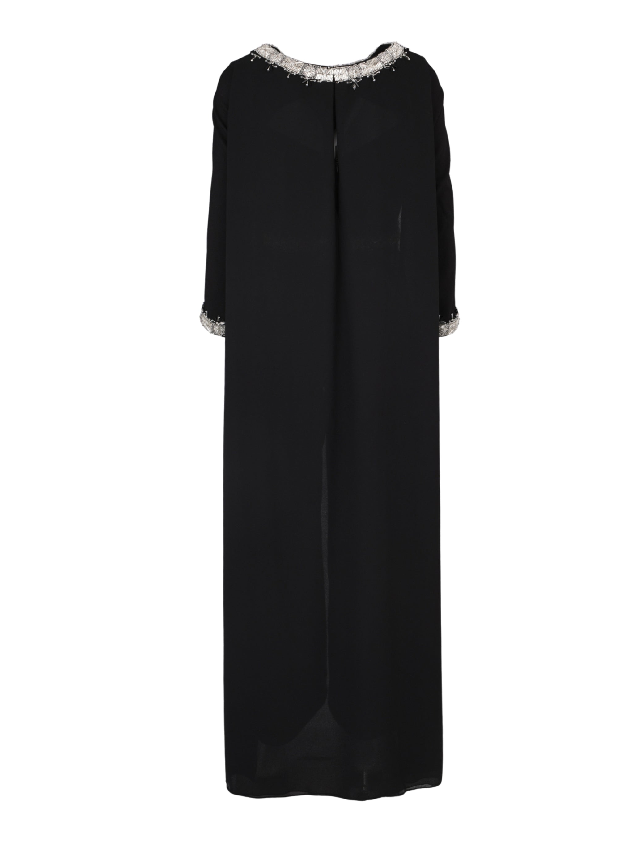 Hand embroiderd  -long sleeve jump suite-waist cut jump suit cape