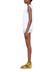 T-shirt with metallic details