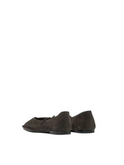 SWAY SUEDE COFFEE BROWN LEATHER BALLET FLATS