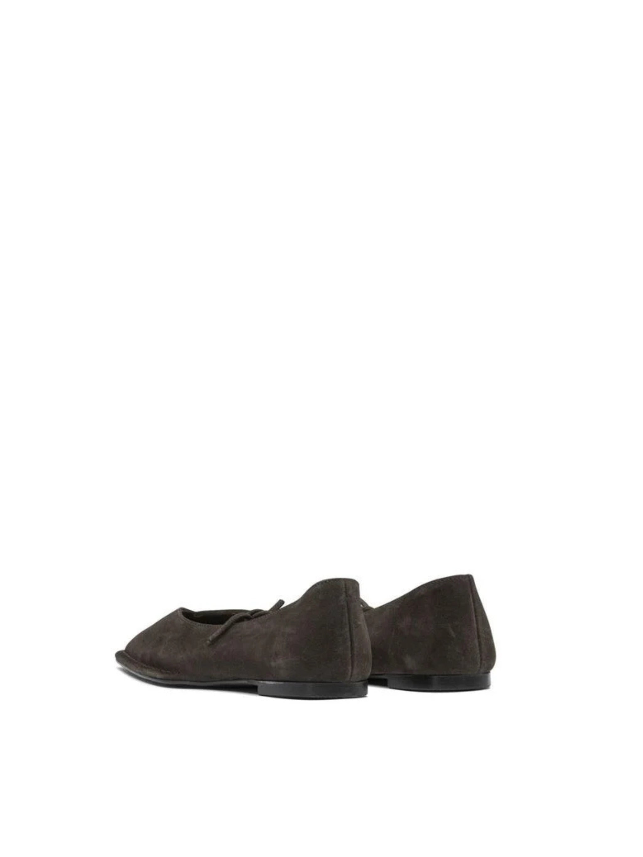 SWAY SUEDE COFFEE BROWN LEATHER BALLET FLATS