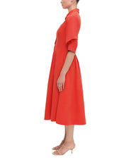 JAZZ PINTUCK MIDI DRESS