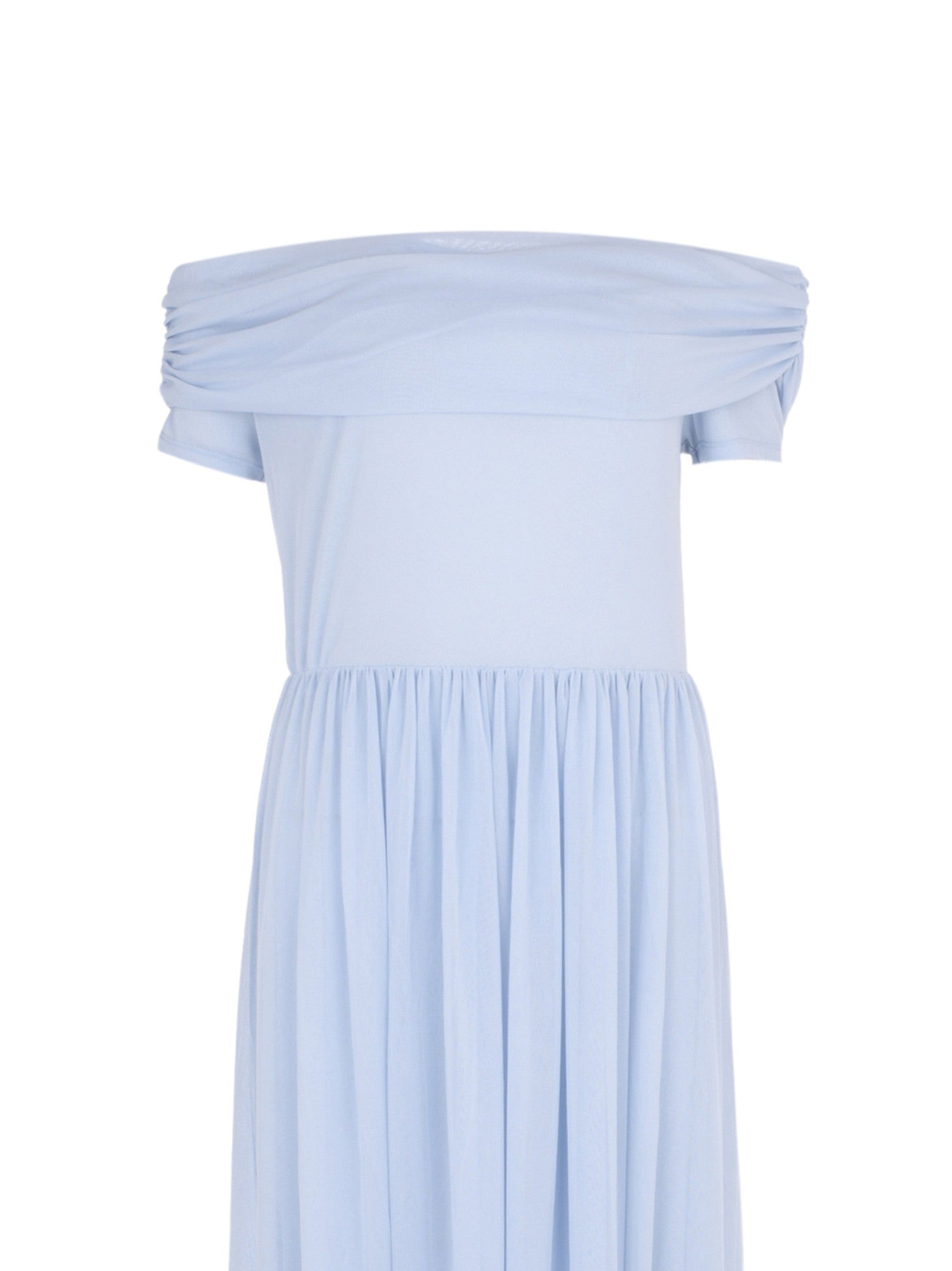Off-shoulder maxi dress
