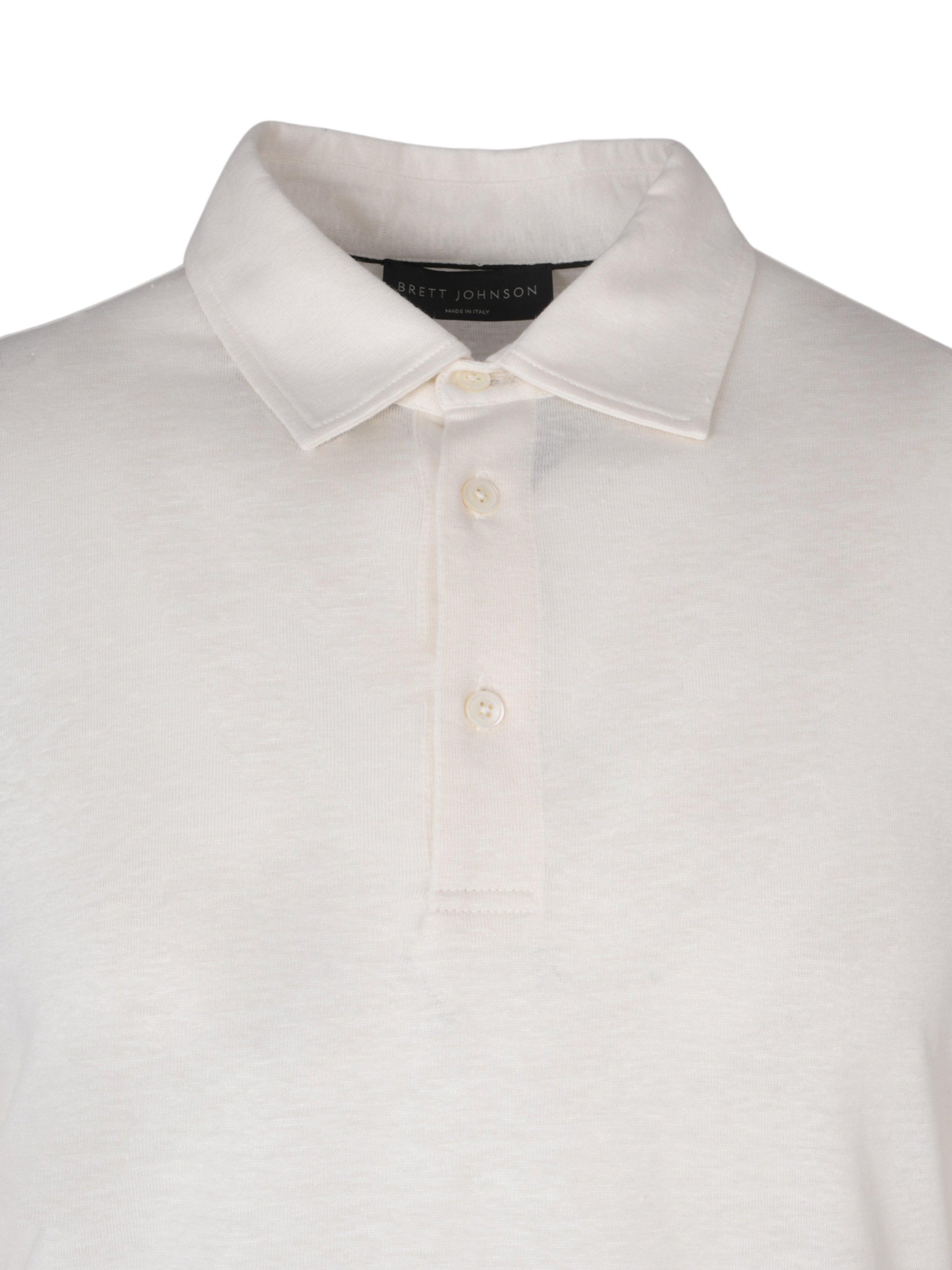 Linen silk long sleeves polo