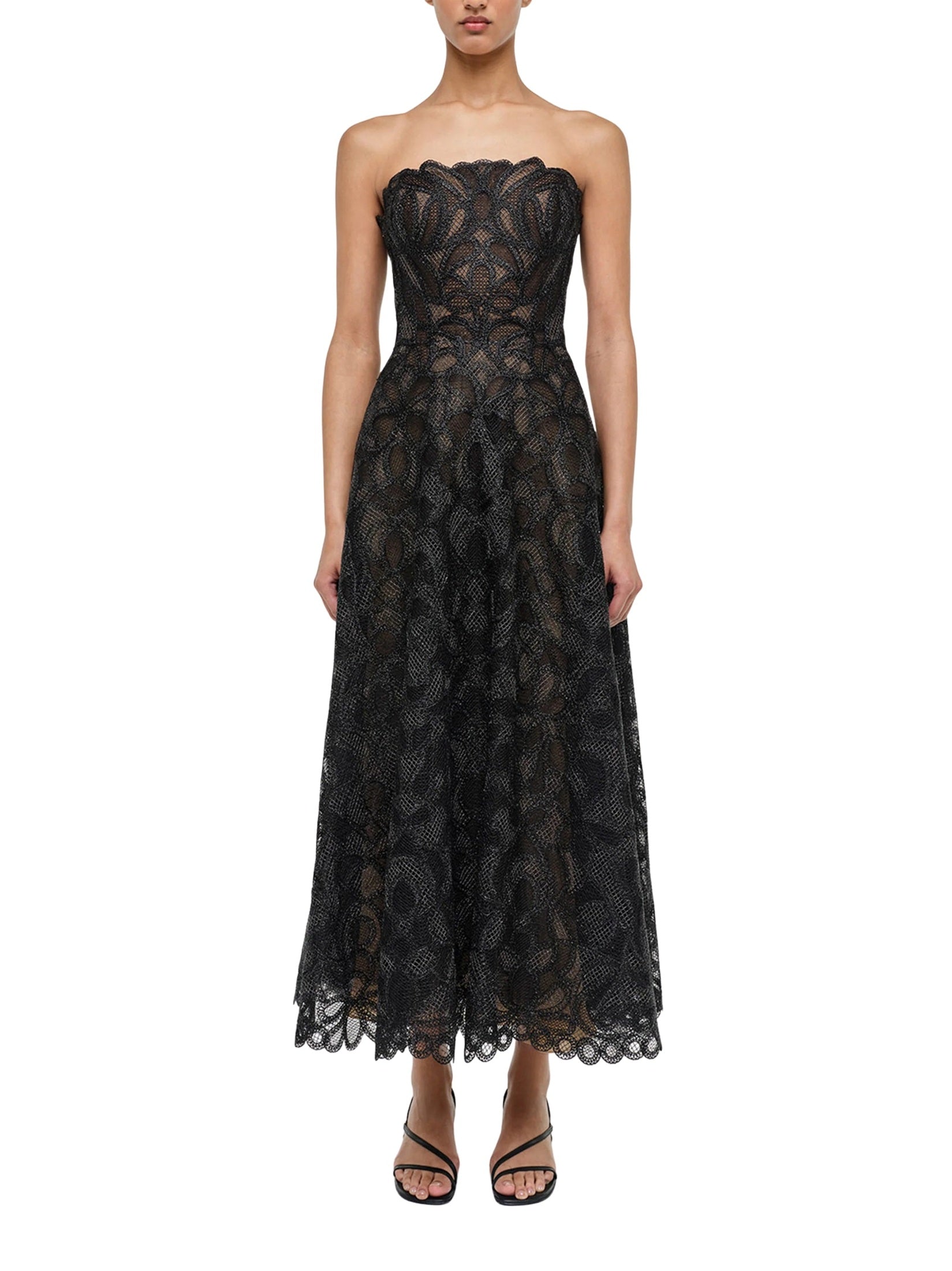 Elvina bustier midi dress