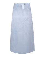 Organza midi skirt with strass embroidery