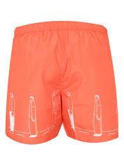 Orange swim shorts