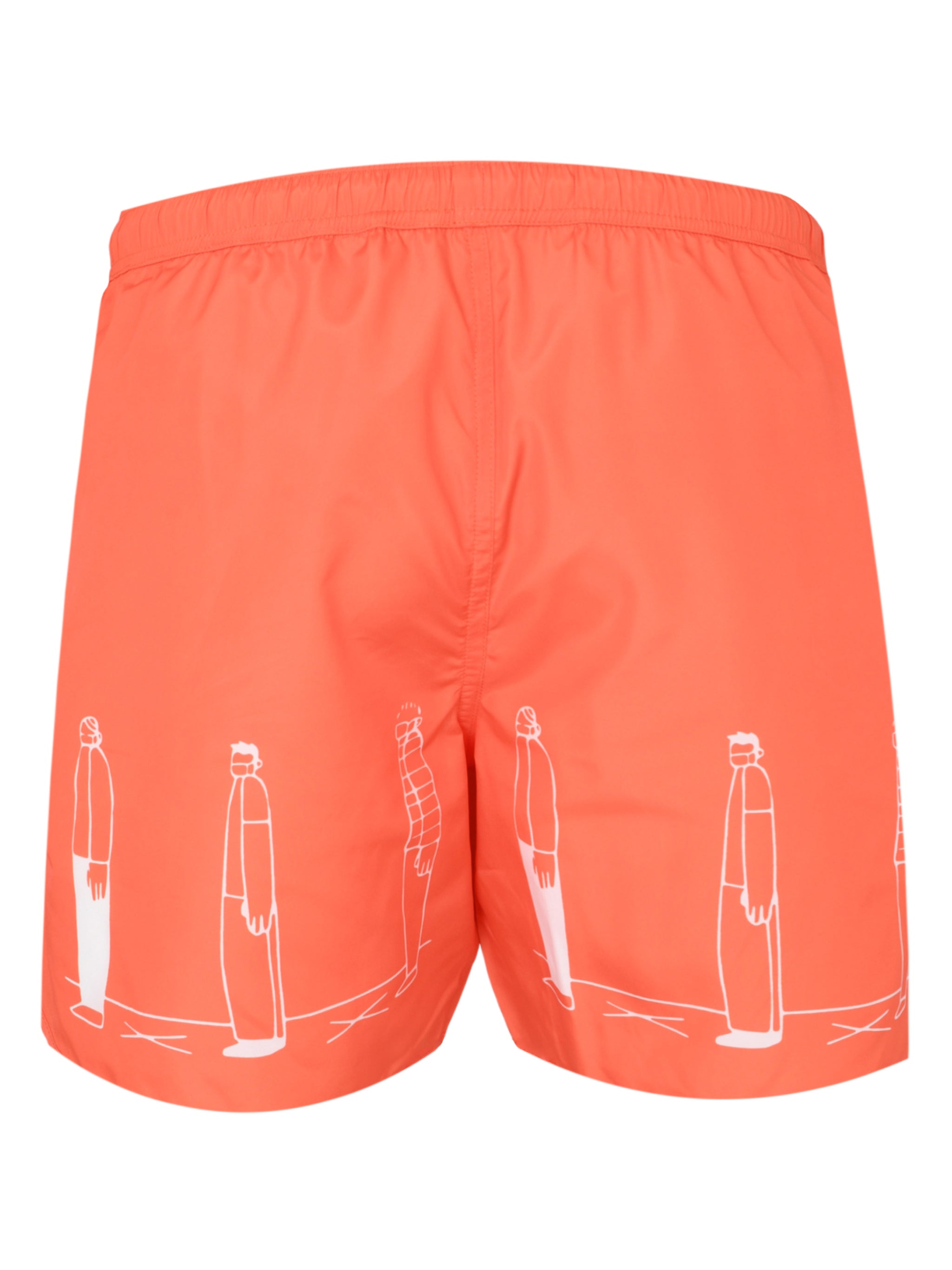 Orange swim shorts