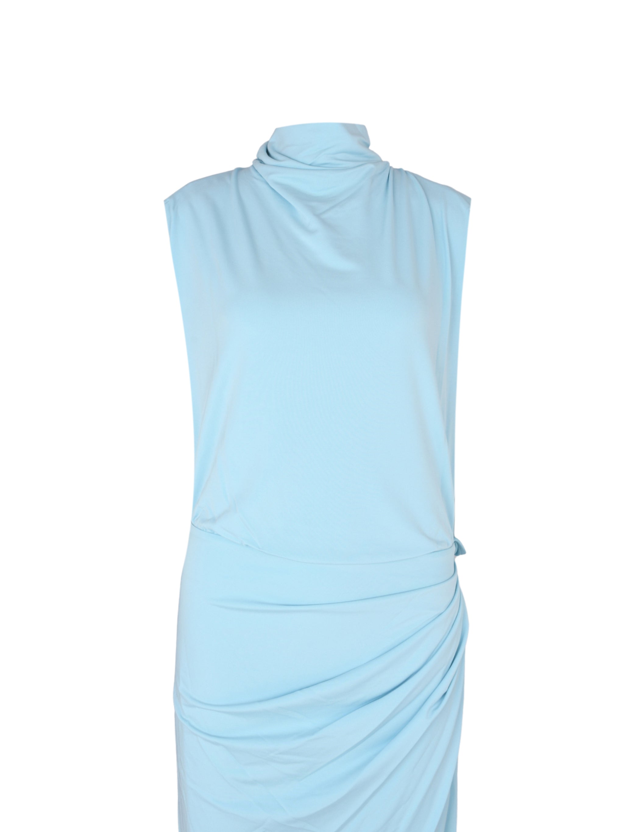 Vale draped jersey midi dress
