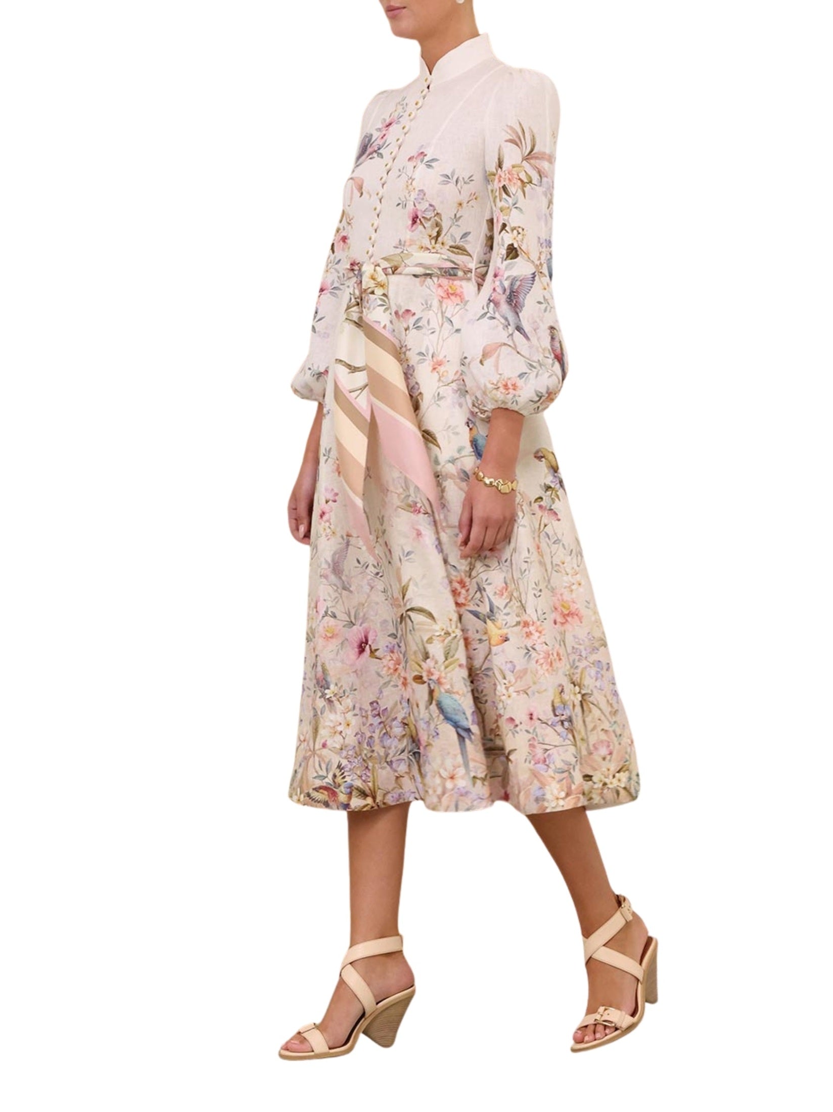 Rebellion button midi dress