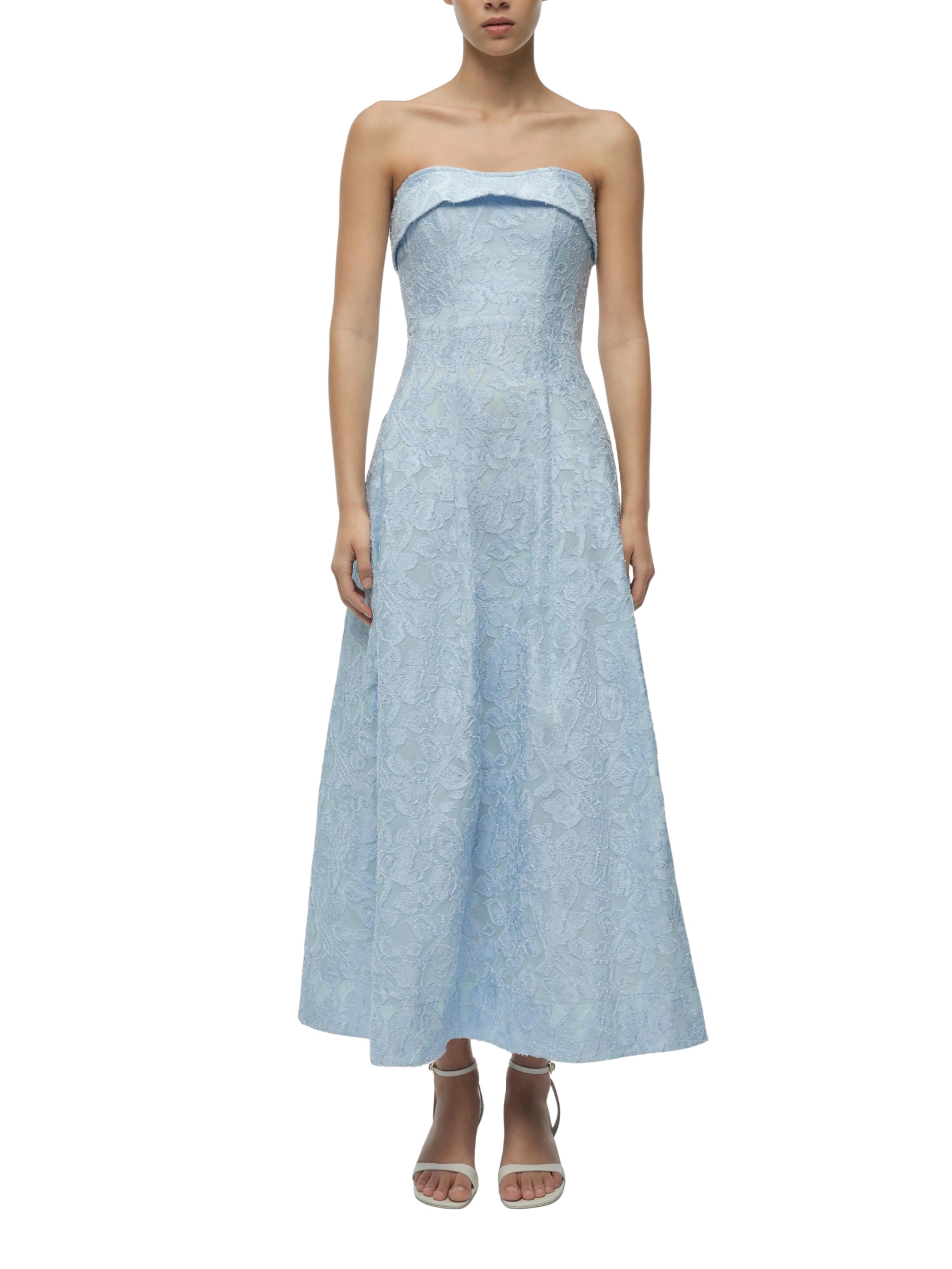 Valeria jacquard midi dress