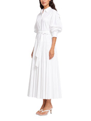 Arlo belted cotton maxi dress