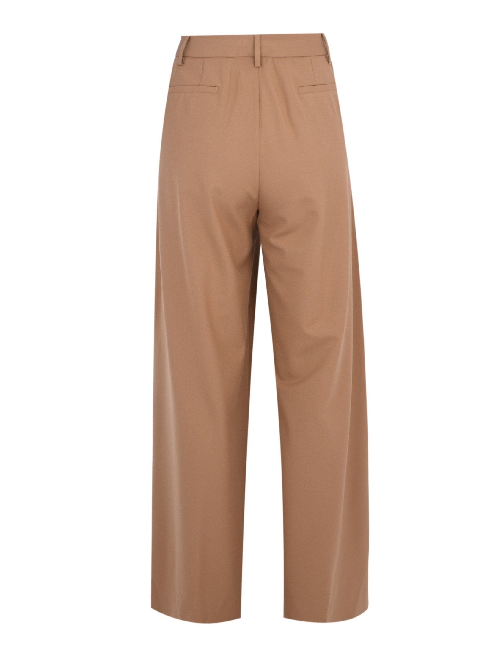 Tech wool wide leg trousers