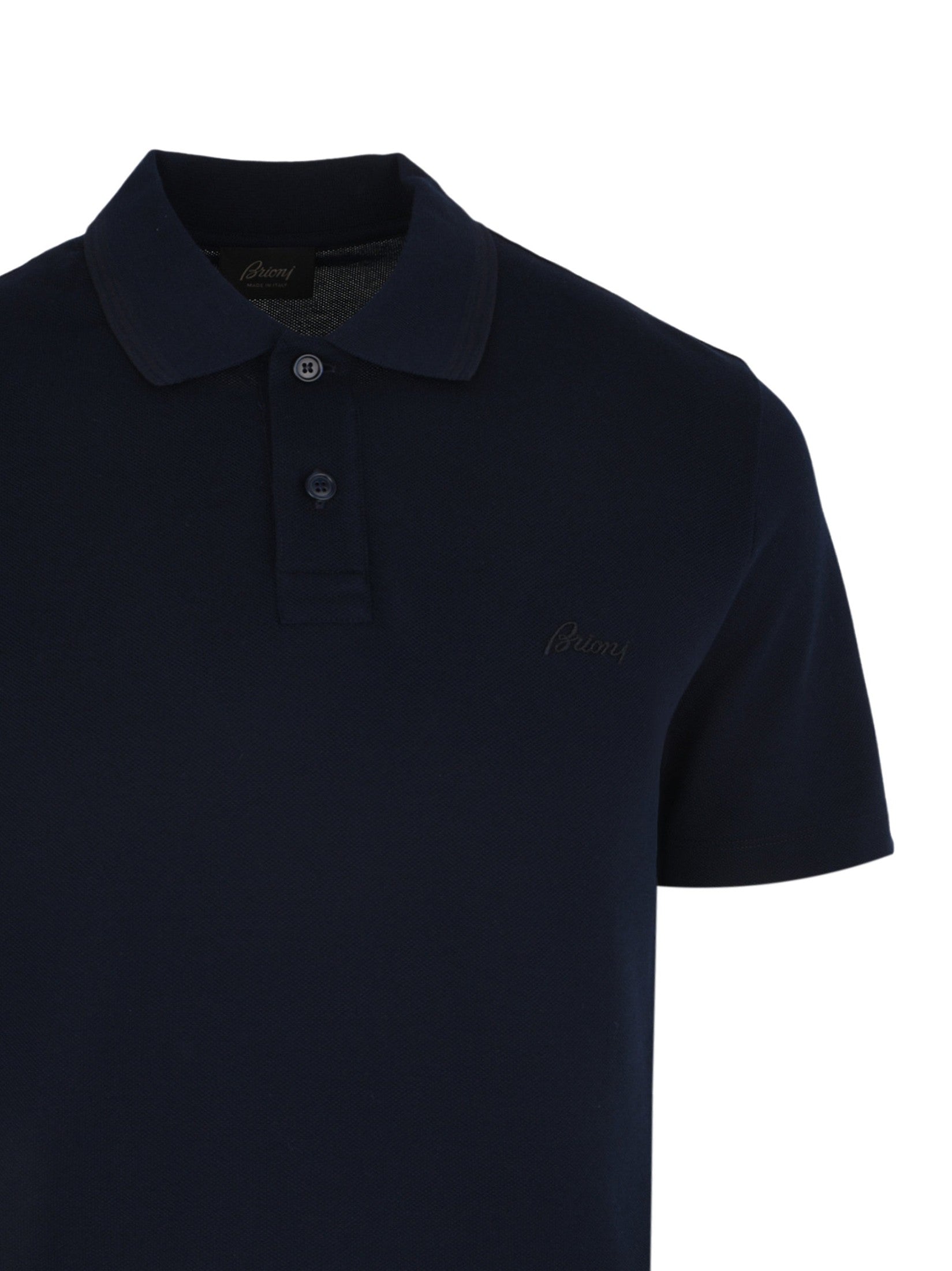 Buttoned Polo Shirt - Dark Navy Blue