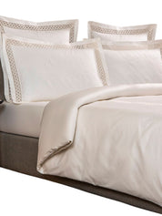 Lozenge lace duvet cover