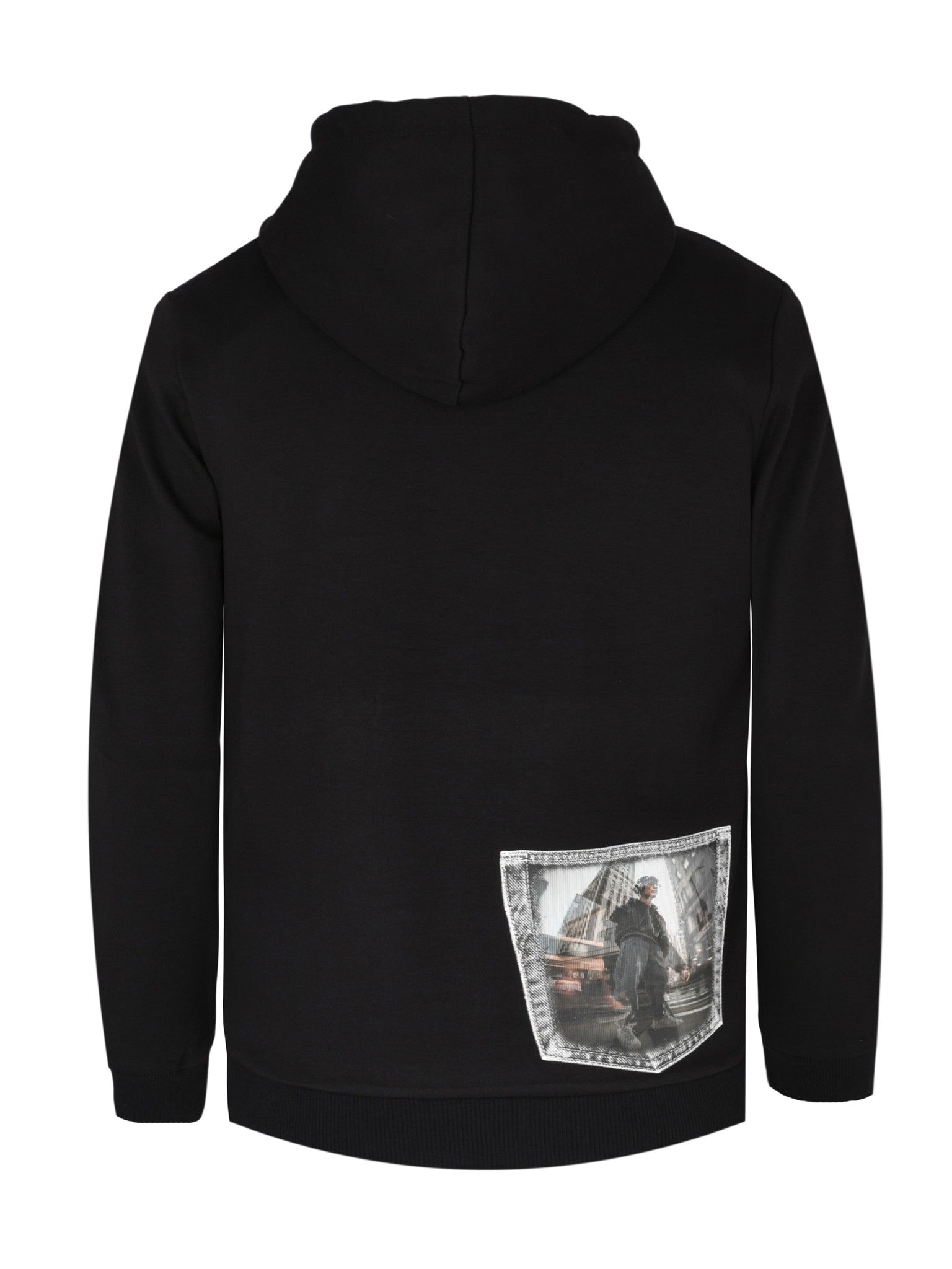 Hoodie zip signal black small 02