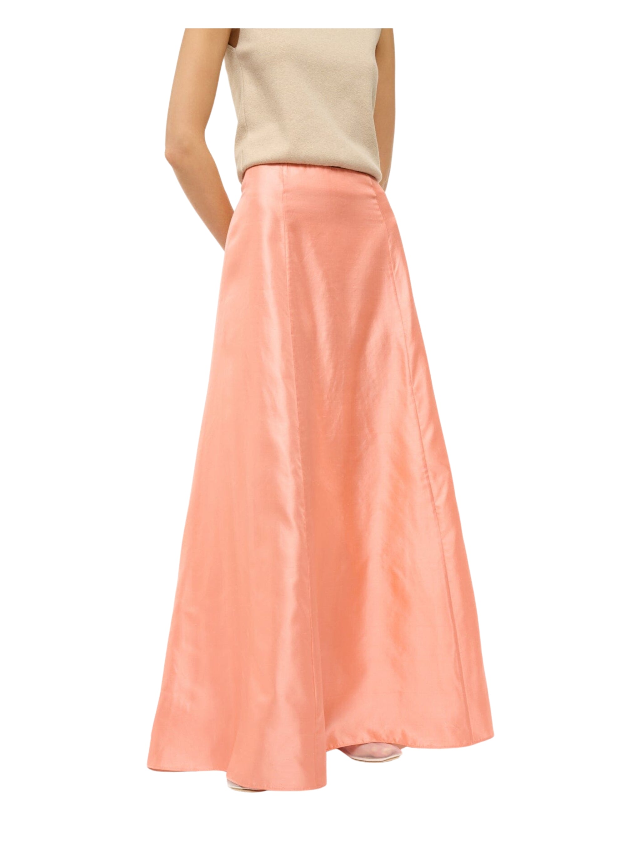 VINCENZO SILK SKIRT