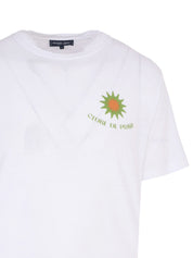 DINIS LINEN BLEND CLUBE DE PRAIA PRINTED TEE