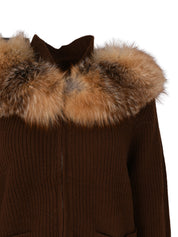 The zip up cardigan with collar detail